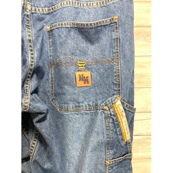 Hard Knocks Jeanswear Men's Denim Carpenter Jeans Size 36 x 33 Blue Casual Wear - Picture 8 of 13